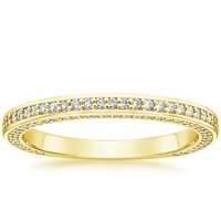 Custom Three-sided Pavé Diamond Eternity Ring | Brilliant Earth