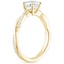 18K Yellow Gold Petite Twisted Vine Diamond Ring (1/8 ct. tw.), smallside view