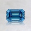 1.08 Ct. Fancy Intense Blue Emerald Lab Created Diamond