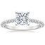 18K White Gold Adeline Diamond Ring, smalltop view