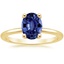 18KY Sapphire Perfect Fit Ring, smalltop view