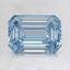 1.52 Ct. Fancy Blue Emerald Lab Created Diamond