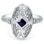 Art Deco Sapphire Cocktail Ring