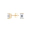 18K Yellow Gold Emerald Cut Diamond Stud Earrings (3/4 ct. tw.), smalladditional view 1