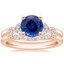 14KR Sapphire Verbena Diamond Bridal Set (1/4 ct. tw.), smalltop view
