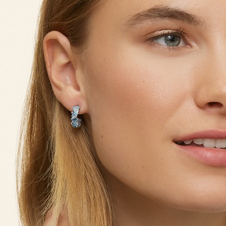 Aquamarine Huggie Earrings - Pia - Brilliant Earth