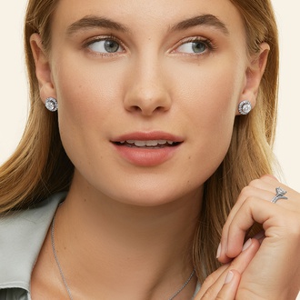 Luxe Lab Created Diamond Earrings