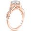 14K Rose Gold Entwined Halo Diamond Ring (1/3 ct. tw.), smallside view