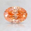 0.93 Ct. Fancy Vivid Orangy Pink Oval Lab Created Diamond