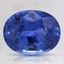 9.1x7.1mm Super Premium Blue Oval Sapphire