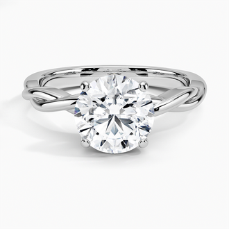 Twisted Vine Solitaire Ring - Brilliant Earth