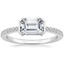 Emerald Platinum Ingrid Diamond Ring