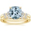 18KY Aquamarine Verbena Diamond Bridal Set (1/4 ct. tw.), smalltop view