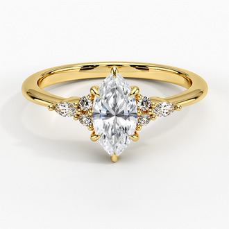 Cluster Accent Diamond Ring