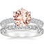 18KW Morganite Luxe Sienna Diamond Bridal Set (1 1/8 ct. tw.), smalltop view