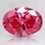 1.53 Ct. Fancy Purplish Red Oval Lab Created Diamond