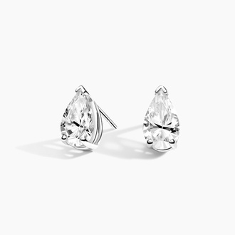 Pear Lab Created Diamond Stud Earrings (1 1/2 ct. tw.) in 18K White Gold