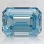 3.03 Ct. Fancy Vivid Blue Emerald Lab Created Diamond