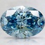 2.49 Ct. Fancy Vivid Blue Oval Lab Created Diamond