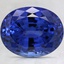 10x8mm Blue Oval Lab Grown Sapphire