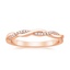 14K Rose Gold Petite Twisted Vine Diamond Ring (1/8 ct. tw.), smalltop view