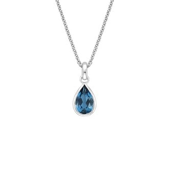 Teardrop London Blue Topaz Pendant