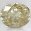 10x8mm Yellow Oval Moissanite