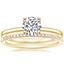 18K Yellow Gold Astoria Diamond Ring with Whisper Diamond Ring (1/10 ct. tw.)