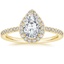 18K Yellow Gold Luxe Ballad Halo Diamond Ring (1/3 ct. tw.), smalltop view