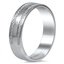 Infinity Scroll Wedding Ring, smallside view