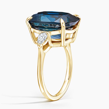 Soiree London Blue Topaz and Diamond Cocktail Ring - Brilliant Earth