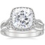 PT Moissanite Petite Twisted Vine Halo Diamond Bridal Set (1/3 ct. tw.), smalltop view