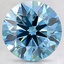 3.20 Ct. Fancy Vivid Blue Round Lab Created Diamond