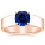 Rose Gold Sapphire Alden Diamond Ring