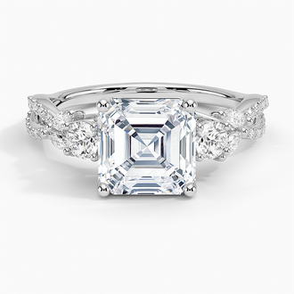Luxe Willow Three Stone Diamond Ring - Brilliant Earth