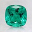 7mm Cushion Lab Created Emerald