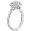 18KW Aquamarine Luxe Sienna Halo Diamond Ring (3/4 ct. tw.), smalltop view