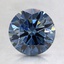 1.57 Ct. Fancy Deep Blue Round Lab Created Diamond