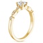 18KY Sapphire Tiara Milgrain Diamond Ring (1/10 ct. tw.), smalltop view
