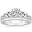 Platinum Aberdeen Diamond Ring with Petite Comfort Fit Wedding Ring