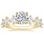 Round Carre Diamond Engagement Ring 