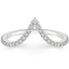 18K White Gold Nouveau Diamond Ring, smalltop view