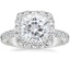 PT Moissanite Luxe Sienna Halo Diamond Ring (3/4 ct. tw.), smalltop view