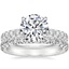 18K White Gold Olympia Diamond Ring with Sienna Eternity Diamond Ring (7/8 ct. tw.)