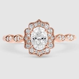 cadenza halo diamond ring