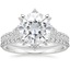 18KW Moissanite Arabella Diamond Bridal Set (1/2 ct. tw.), smalltop view
