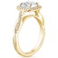 18K Yellow Gold Petite Twisted Vine Halo Diamond Ring (1/4 ct. tw.), smallside view