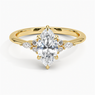 Cluster Accent Diamond Ring