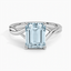 Aquamarine Grace Ring in Platinum