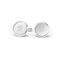 Silver Homme Engravable Round Cufflinks, smalladditional view 2
